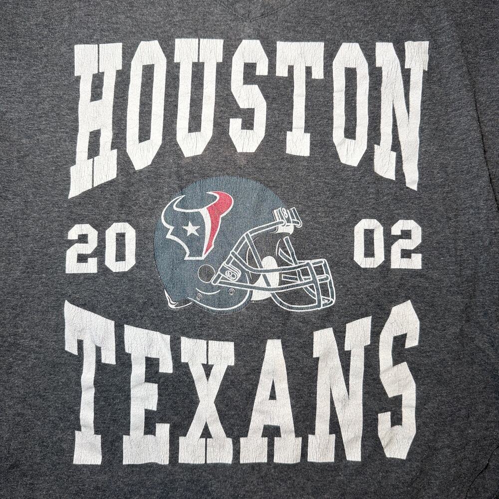 NFL TEAM APPAREL Women's V-Neck T-Shirt M Gray Heather Graphic - Picture 4 of 7